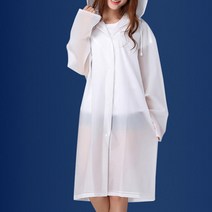 여성 장마철 비오는날 불투명 우비