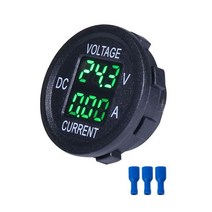 DC 9V ~ 48V 10A 디지털 전압계 전류계 측정 LED 디스플레이 12V 24V 36V 전기 자전거 바이크 오토바이, 01 Green