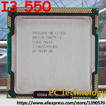 리퍼 CPU 오리지널 인텔 I3 550 CPU 코어 3.20GHz LGA1156 4MB 듀얼 1 일 이내, 한개옵션0