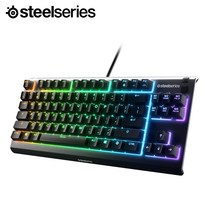 스틸시리즈 Apex 3 TKL US 저소음 게이밍 영문 유선 키보드 (USB), 1개, 선택하세요