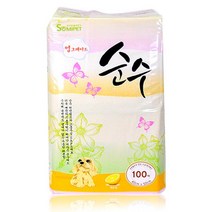 순수펄프 레몬향 배변패드 소형견용 100매 애견생리 국산