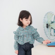 크리스탈하우스 여아 잔꽃 복고 블라우스 [273]