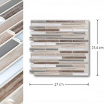 온장고 음료온장고Vividtiles 모자이크 벽 타일 DIY 쉬운 자체 접착 주방 Backsplash 홈 인테리어-3, 02 T80706_03 10 Pieces