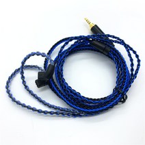 8 코어 케이블 MMCX UE900 IE80 0.78MM QDC A2DC IM50 kz0.75mm 단결정 구리 은 도금 케이블 1.2 미터, 02 2.5mm plug_02 W40