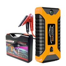 점프스타터 배터리점프 집게 차량점프 차량용스타터 점퍼스타트 휴대용스타트 조명 점프 12V, 01 12000m Yellow box