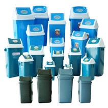 다용도 월드휴지통 8L-100리터 학교 공공기관 식당 대용량 쓰레기통, 웰빙휴지통 3호 (15L)