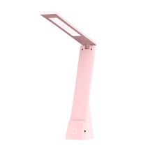 MONTHERIA 몬테리아 LED 데스크 스탠드 충전식 무선 LED 데스크 램프, 핑크색