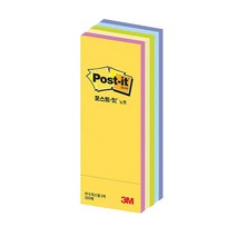 3M 쓰리엠 포스트잇 CT 파스텔 큐브 613 25mm X 76mm 파스텔5색, 225장 X 9개