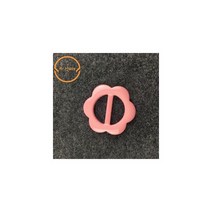 [케이로] 338297 10 개/몫 컬러 꽃 수지 벨트 버클 티셔츠 드레스 스카프 장식 의류 가방, 25mm, pink
