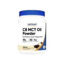 뉴트리코스트 C8 MCT 오일 파우더 바닐라 맛, 454g, 1개