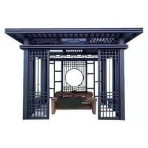 야외바베큐장 팔각정 조립식 정자 원두막 파라고 펜션 중국식 알루미늄 합금 전망대 맞춤형 안뜰 유럽식 레저 ​​정원 파빌리온 지붕 야외 코너 빌라 전망대 92, 설계비