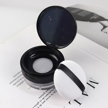 휴대용 탄력 메쉬 파우더 케이스 멀티 미러 고정 파우더 케이스 파우더 소분 케이스 빈 케이스 퍼프, 색깔1