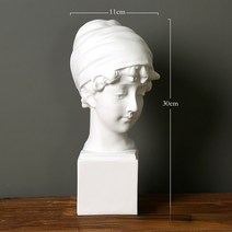 비너스조각상 조형물 장식품 인테리어 오브제 석고 수지 피규어 조각 데이비드 비너스 아트 석고 흉상 장식, 08 H