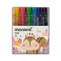 모나미 모니주 샤프식 색연필 여, 12색, 64세트