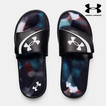 언더아머 슬리퍼 남성 UA 이그나이트 VI 그래픽 스트랩 슬라이드 3024451-003