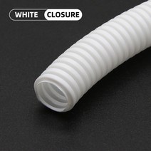 절연 튜브 PP 주름관 플라스틱 와이어 스레딩 보호 10m, 177.White Closure - AD 28.5 x