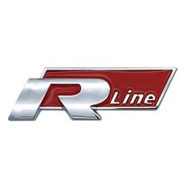 카포카 폭스바겐 R라인 R-LINE 알라인 엠블럼 스티커 뱃지, R Line/유광실버레드