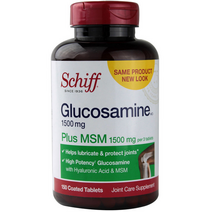 쉬프 글루코사민 플러스 MSM 1500 mg 150 태블릿, 1개