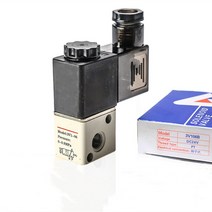 공압 부품 1Pc 3V1-06 2 위치 3 방향 공압 솔레노이드 밸브 포트 1/8 "정상 폐쇄 제어 DC 12V 24V AC, 02 DC 12V