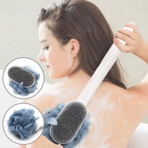 바디피부관리 등각질제거 등브러쉬 무릎스크럽 목욕 등 마사지 브러쉬 등떼밀기, 1개, 블루