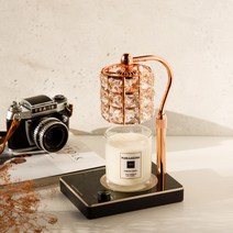 캔들백화점 고급스러운 루시드 캔들워머+천연 소이 캔들 세트, 루시드 (로즈골드), 화이트웨딩, 280ml