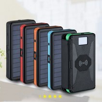 Ciliver 방수 탈착 마그네틱 솔라 보조배터리 접이식 삼방 20 000mah 대용량 무선 이동 전원, 1+5(20000밀리암페어), 당귤나무 등자나무