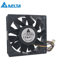 서버컴퓨터 데스크탑 노트북 델타 ffb1224ehe 24v 1.5a 12038 12cm 폭력 주파수 변환기 팬, 3선 b2 플러그, 없음, 검은색