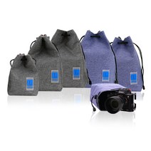 LUCLO 카메라 파우치 스탠드 칸막이 가방 캐논 니콘 소니 후지 미러리스 DSLR, 딥그레이, L