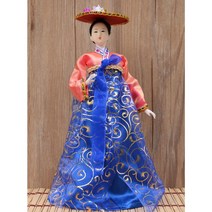 한국 한복인형 공예 조각 장식소품 선물 피규어 전통, M