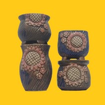 이숨 수제 다육이 화분 소중대형 소중품용 써니썬 4종, 4종 세트