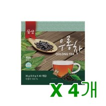 꽃샘식품 부드러운 풀내음 우롱차 40T x 4개, 1세트