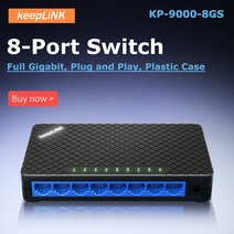 무선 랜카드 8포트 풀 기가비트 플라스틱 관리되지 않는 네트워크 이더넷 스위치, 02 EU Plug, 02 EU Plug