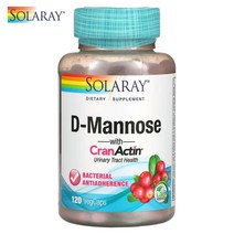 솔라레이 D-만노스 크랜액틴 함유 만노오스 마노스 1000mg 베지 캡슐 60정 120정, 1개