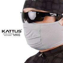 KATTUS MK6 고기능성 멀티스카프 스포츠마스크 냉감마스크, 그레이