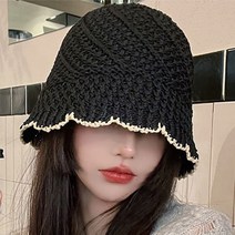 데이즈원 여성 여름 벙거지 모자 여자 라탄 밀짚 버킷햇