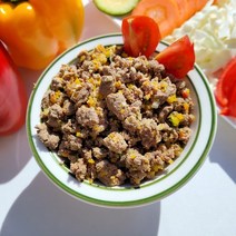 [깡이간식] 강아지화식 말고기 500g 자연식(한끼 소분) 화식 강아지건강식 맛있는사료, 말고기70g(소분7통)