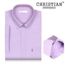 크리스찬 [Christian Stephanus]크리스찬 반팔 와이셔츠 CT271바이올렛 무지 셔츠