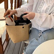 쇼퍼백 라탄백 여름 등나무 가방 태국 짚백 비치백