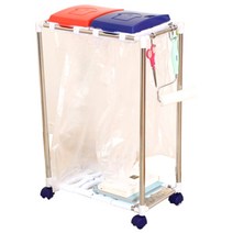 동영나이스 분리수거함 2단, 혼합색상, 1개