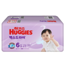 하기스 NEW 맥스드라이 점보 밴드형 남여공용 6단계(14~19kg), 1200매, 0   6 step (14~19kg) / 공용 점보