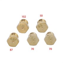 lpg인젝터 5pcs m6 0.75 범용 호브 인젝터 프로판 가스 버너 lpg 변환 키트 제트 노즐 50 70 70 87 102 크기, 한개옵션0