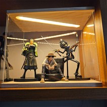 LED 피규어장식장 아크릴 진열장 케이스 레고 보관함 피규어, 소형+사은품 2종