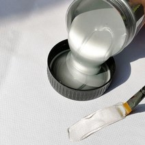 HAENGBUK 세트 골드 펄 페인트 아크릴 물감 셀프 인테리어 금색 대용량, 은_300ml