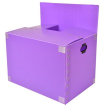 뉴프라테크 이사박스 6호(고급형)-5개묶음 [모서리 필라멘트테이프 부착 박스], 보라, 5개