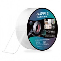 나노도깨비겔 강력 투명 양면테이프 3cm x 2T x 1M 아크릴 폼 실리콘 흔적없는 블랙박스 차량용 접착테잎, 1개