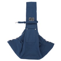 루이스국제강아지의날펫 백팩 퓨어 컬러 숄더 크로스 펫 가방 펫 외출 펫 가방 고양이 가방 강아지 가방, 휴대 전화 주머니가있는 푸른 순면