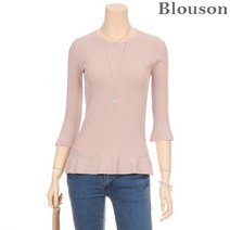 블루종세일 한정수량/패플단독 블루종 썸머골지 프릴 슬림니트_B1804KN604B