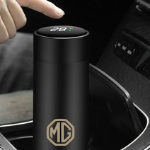 지능형 보온병 온도 디스플레이 스테인레스 스틸 진공 물 컵 mg zs express MG 3 6 7 gs tf zr zt X-power, [01] Black