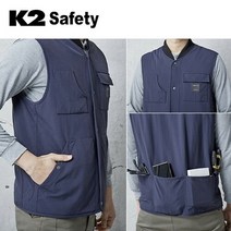K2 작업조끼 21VE-F103 패딩조끼 추동복 겨울 등산, 3XL, 1개