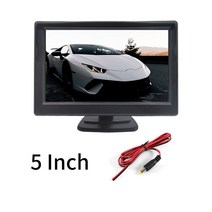 5 인치 자동차 모니터 tft lcd hd 디지털 16:9 800480 화면 2 웨이 비디오 입력 다채로운 역 후면보기 카메라 dvd vcd, 협력사, 204